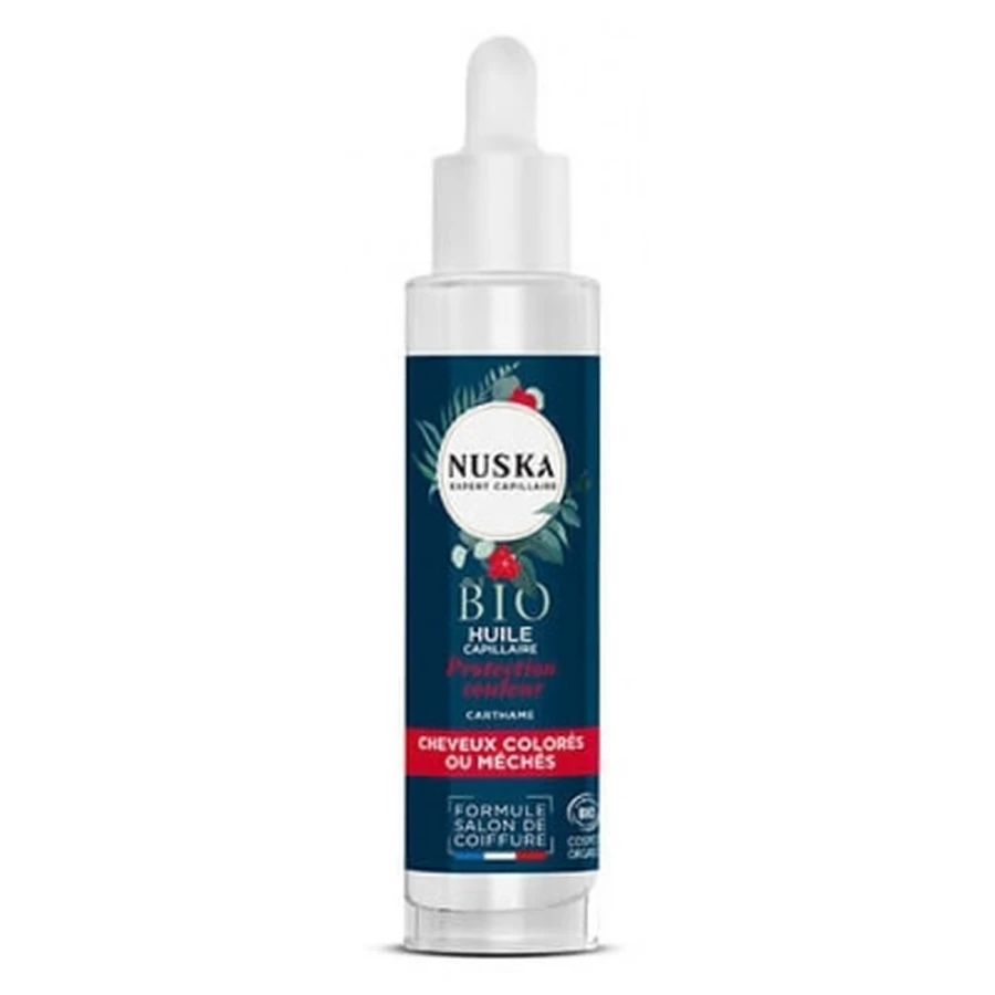 Olio per capelli biologico Nuska per la protezione del colore