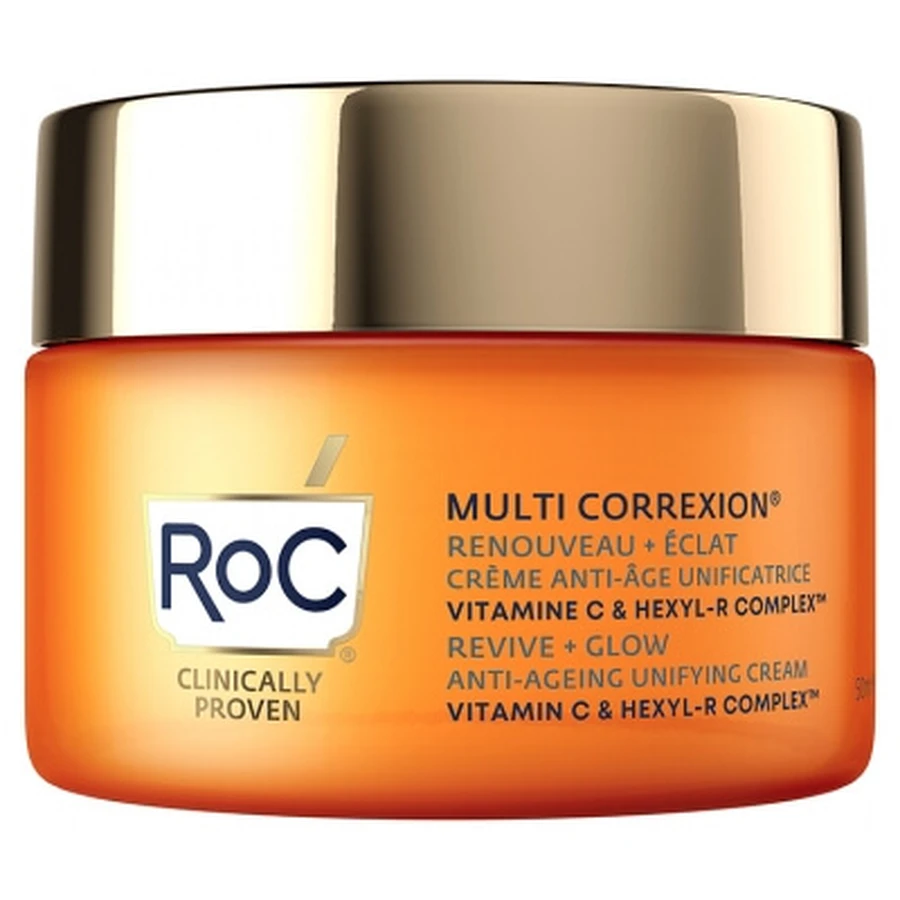 RoC Multi Correxion Renewal + Radiance: crema unificadora antienvejecimiento de alta nutrición, 50 ml