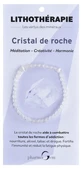 Pulsera de cristal de roca para terapia con cristales de PharmaGem, 4 mm
