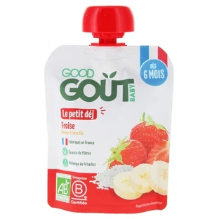 Good Goût Micul dejun cu căpșuni, începând de la 6 luni, organic, 70 g