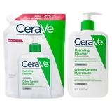 CeraVe Feuchtigkeitsspendende Reinigungscreme 473 ml + Öko-Nachfüllpackung 473 ml