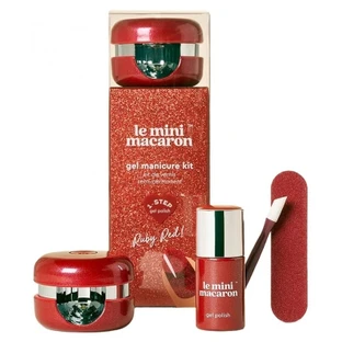 Setul Mini Macaron cu lac semipermanent Ruby Red