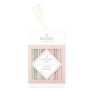 Bachca Thin Pastell- und Lurex-Gummibänder, Bachca x14
