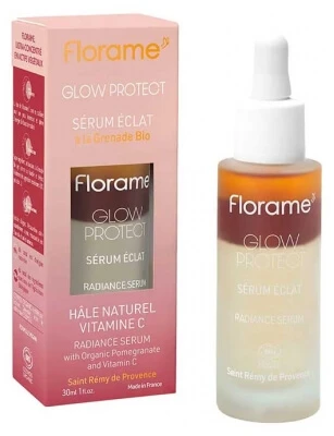 Florame Glow Protect Bio-Granatapfel-Serum für strahlende Haut 30 ml