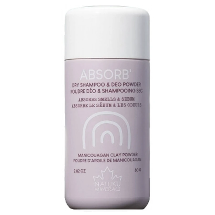 Natuku Minerals ABSORB Deodorante in polvere e shampoo secco 80 g