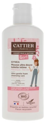 Cattier Gynea Girl Ultra-sanfter Bio-Intimwaschschaum, 150 ml