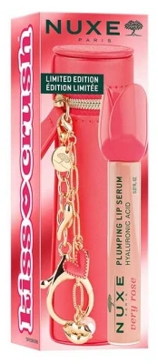 Nuxe Very Rose Lippen-Serum für mehr Fülle, 8 ml, Limited Edition mit Etui und Anhängern