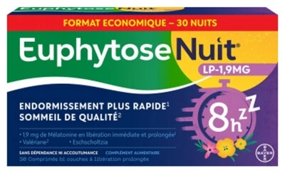 Bayer Health Euphytose Night LP 1,9 mg, 30 Tabletten