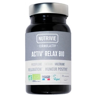 Nutrivie Activ' Relax Bio 30 comprimate