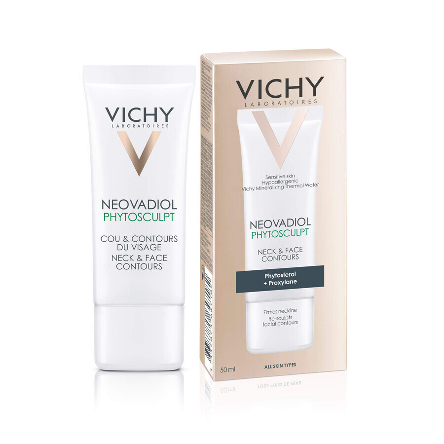 Cremă pentru conturul feței și zona gâtului Neovadiol Phytosculpt, 50 ml, Vichy