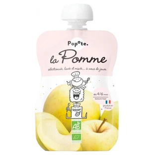 Popote Gourde Bio-Apfelkompott, für Babys ab 4–6 Monaten, 120 g