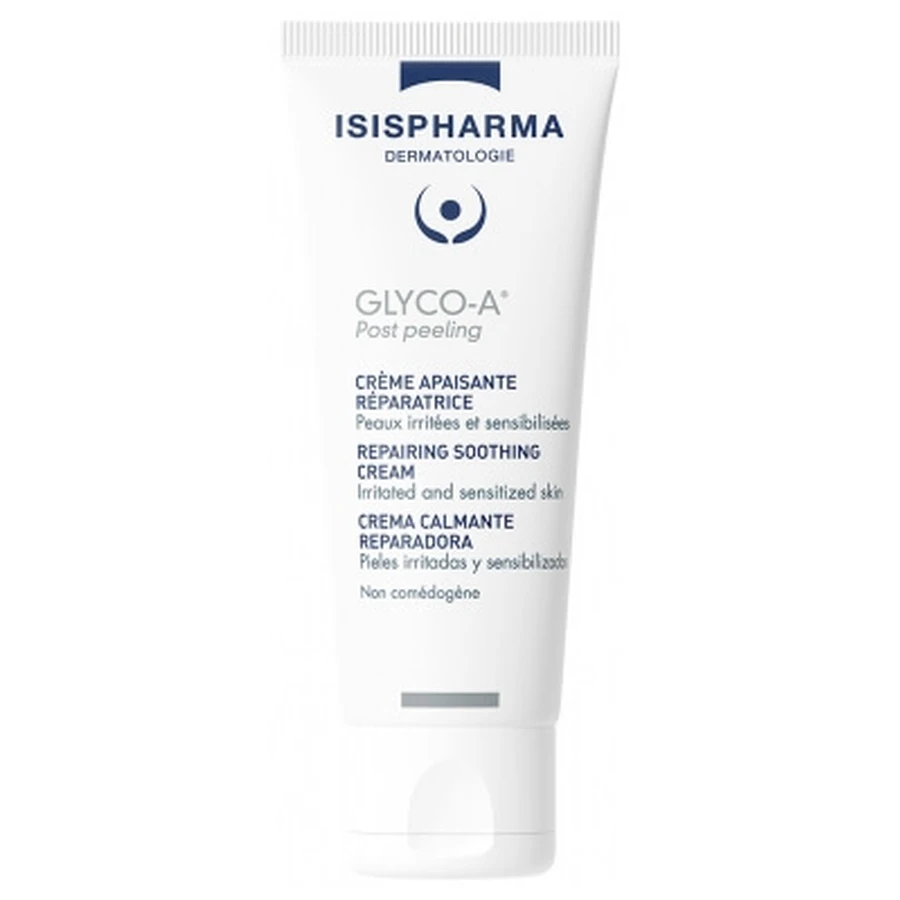 Isispharma Glyco-A Crema calmante y reparadora para después del peeling, 40 ml