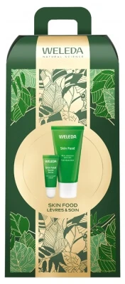 Weleda Hautnahrung Regenerierende Creme 30 ml + Intensiv pflegender Lippenbalsam 8 ml
