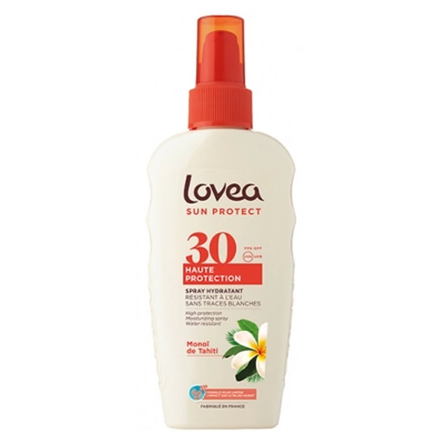 Lovea Spray hidratant cu Monoï de Tahiti, protecție ridicată SPF30, 150 ml