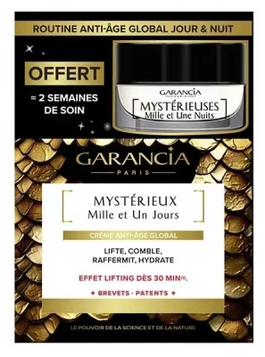 Garancia „Mysterious Thousand and One Days“ Anti-Aging-Tagescreme 30 ml + „Mysterious Thousand and One Nights“ Anti-Aging-Nachtcreme 10 ml (Geschenk)