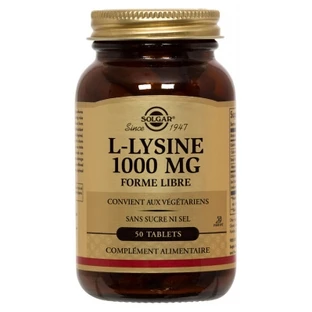 Solgar L-lizină 1000 mg, 50 de comprimate