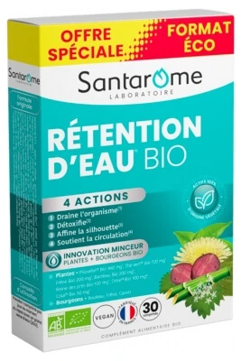 Santarome Bio gegen Wassereinlagerungen, 30 Tabletten – Sonderangebot