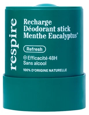 Respire Bio-Deo-Stick-Nachfüllpackung mit Minze und Eukalyptus, 50 g