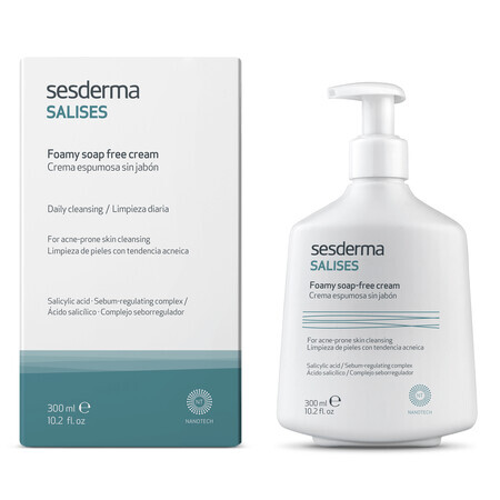 Sesderma Salises Crema pentru curatarea tenului gras, 300 ml