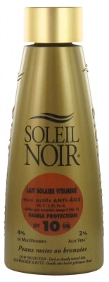 Soleil Noir Vitamin-angereicherte Sonnencreme, niedriger Lichtschutzfaktor 10, 150 ml