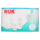 NUK Perfect Match Glasflaschen-Set: 2 x 120-ml-Flaschen + 2 x 230-ml-Flaschen, 0–3 Monate und älter