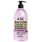 MKL Green Nature Lavendel-Feuchtigkeitsspendende Flüssigseife aus Marseille, 1 l