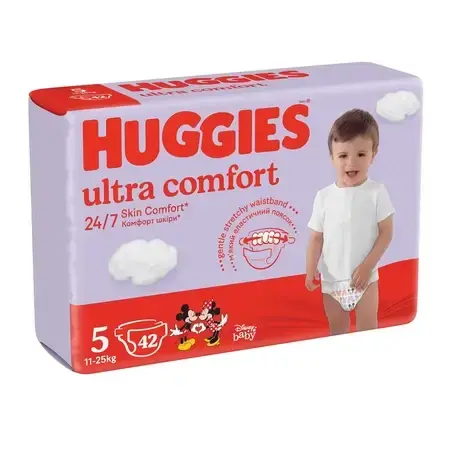 Scutece Ultra Comfort, Nr. 5, 11-25 kg, 42 buc, Huggies