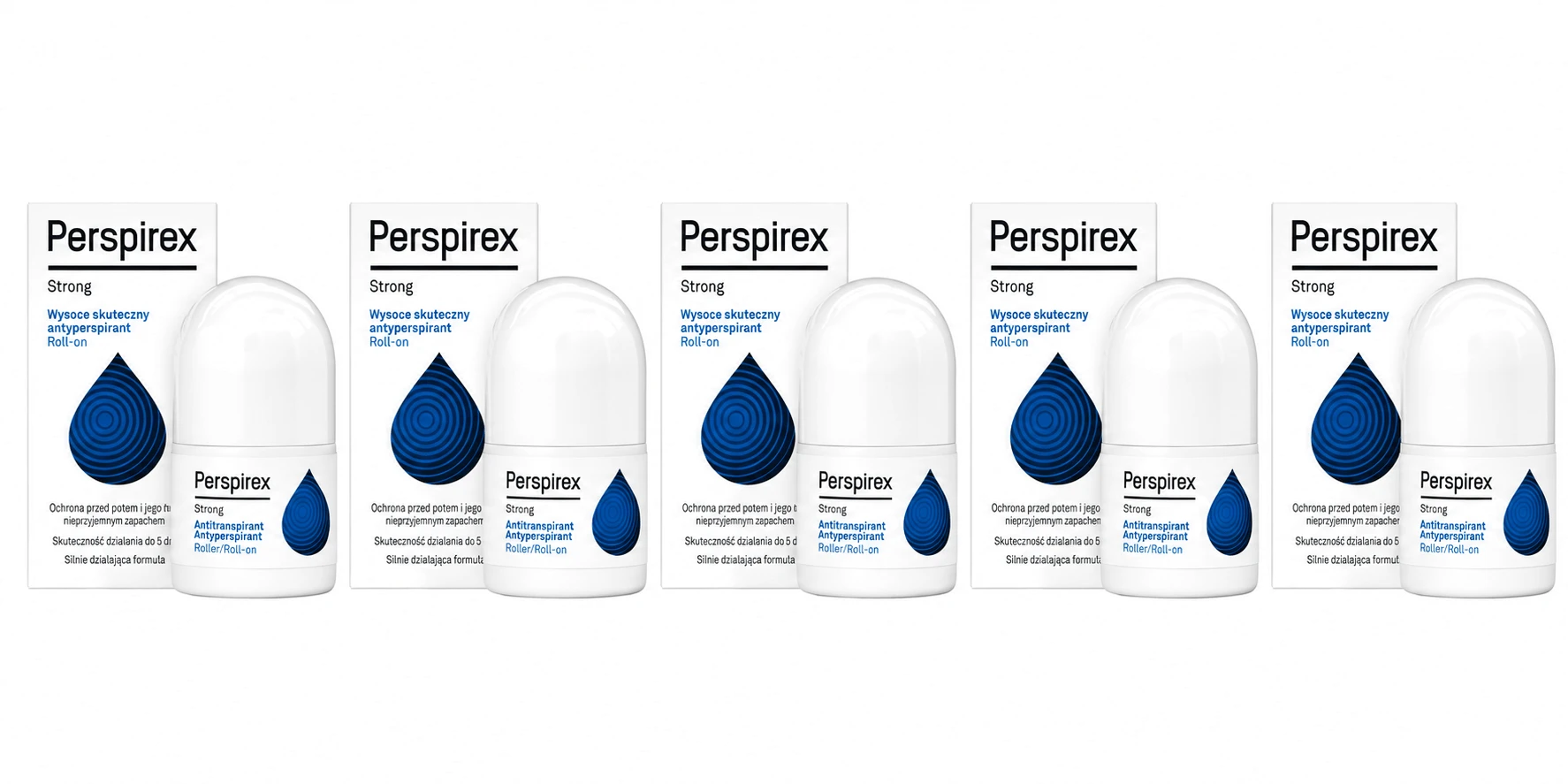 Perspirex Strong 5 × 20 ml Roll-On-Antitranspirant