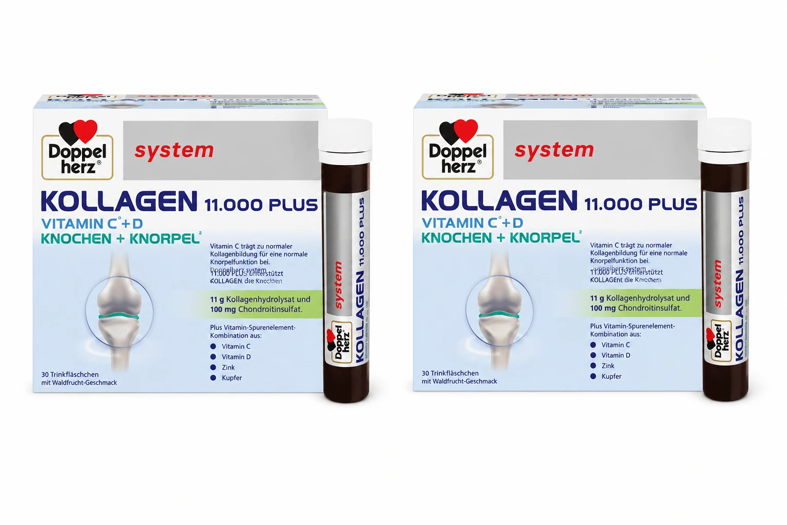 Doppelherz COLAGEN 11.000 PLUS. 2 x 30 Flaschen