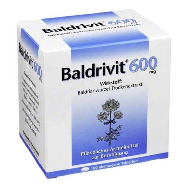 Baldrivit 600 mg überzogene Tabletten, 50 St Überzogene Tabletten