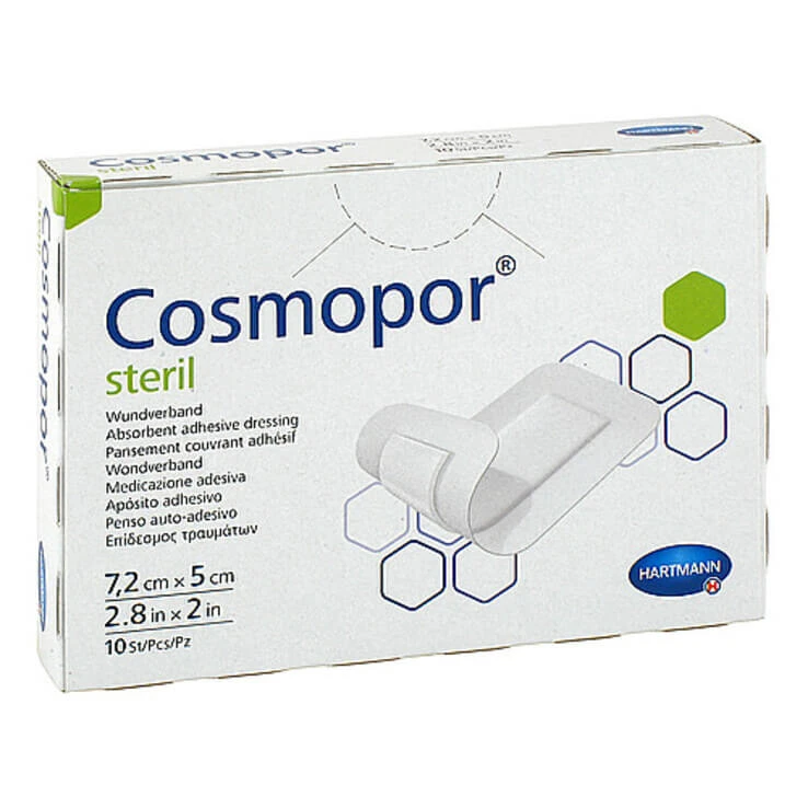 Cosmopor steril 5x7,2 cm, 10 St Pflaster