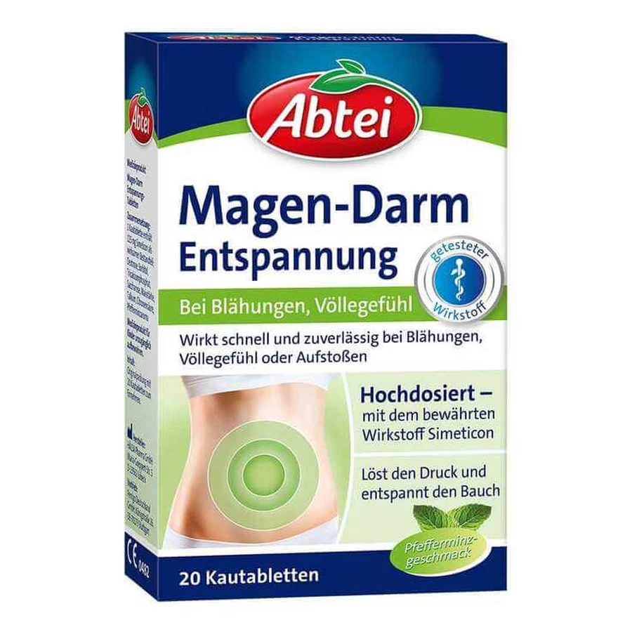 Abtei Gastrointestinal Relief, 20 comprimés à croquer