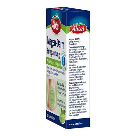Abtei Gastrointestinal Relief, 20 comprimés à croquer