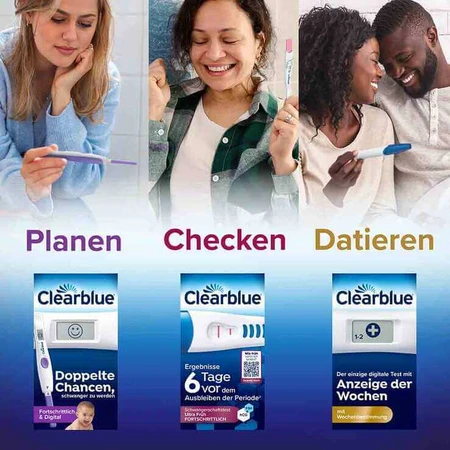 Test de sarcină Clearblue: cu 6 zile înainte – 2 hormoni, 1 test