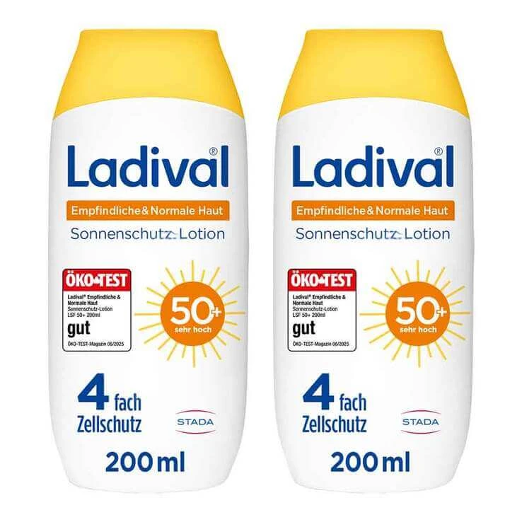 Ladival empfindliche & normale Haut Lotion LSF 50 +, 2x200 ml Lotion