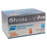 Gluceofine® Pro Safety Sicherheits-Lanzetten 28 G 1,5 mm, 100 St Lanzetten