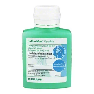 Desinfectante de manos Softa-Man ViscoRub, solución de 100 ml