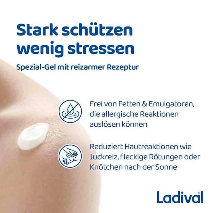 Ladival Sun Protection Gel for Sensitive Skin SPF 50+, 2x200 ml gel