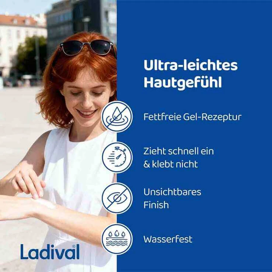 Ladival Sun Protection Gel for Sensitive Skin SPF 50+, 2x200 ml gel