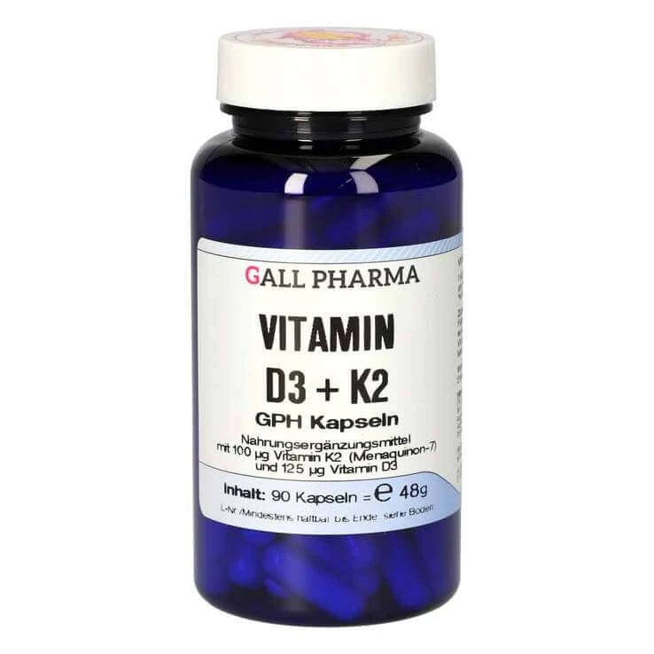 Vitamin D3 + K2 GPH Kapseln, 60 St Kapseln