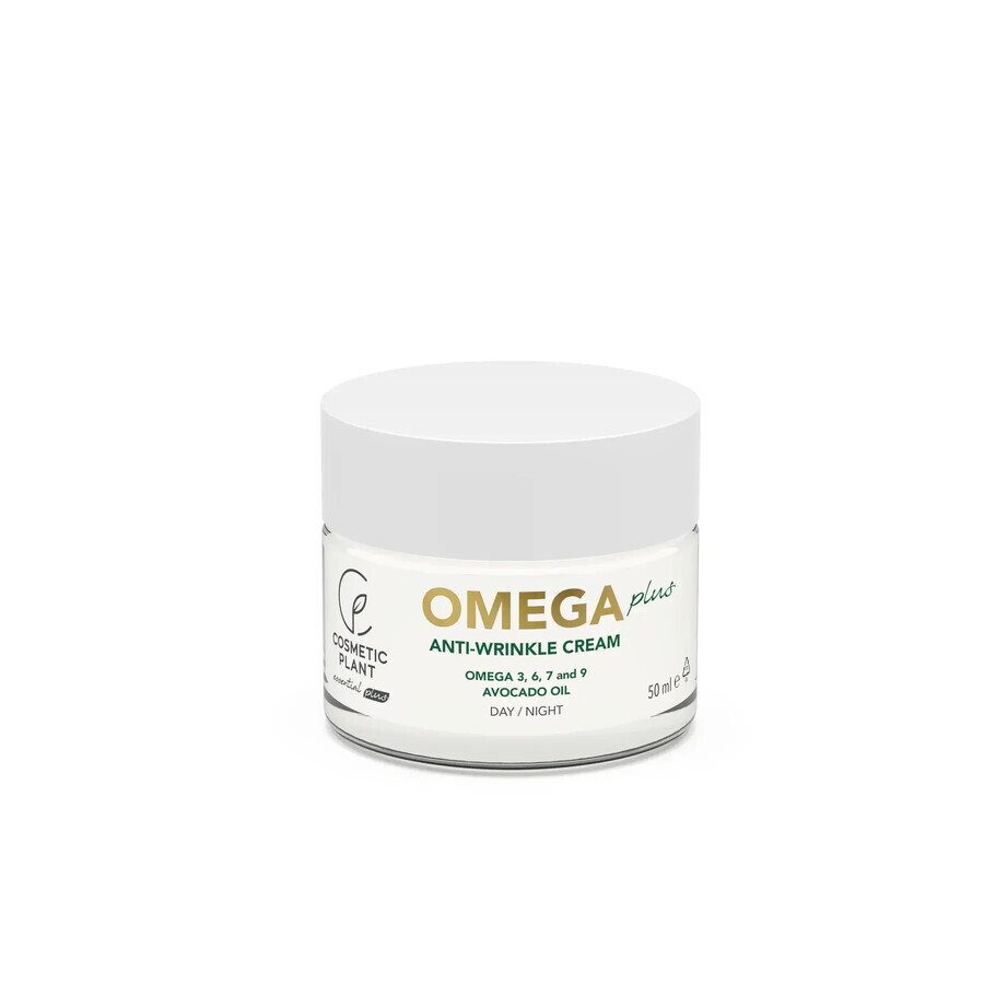 Anti-Falten Pflege- und Revitalisierungscreme Omega Plus mit Omega 3, 6, 7, 9 und Avocadoöl 50 ml, Cosmetic Plant