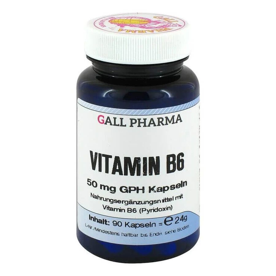 Witamina B6 50 mg – kapsułki GPH, 120 kapsułek: ceny i cechy
