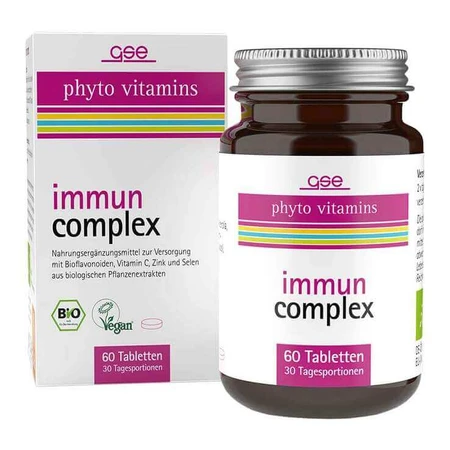 Tabletki Immun Complex z organicznymi witaminami roślinnymi, 60 tabletek: ceny i cechy