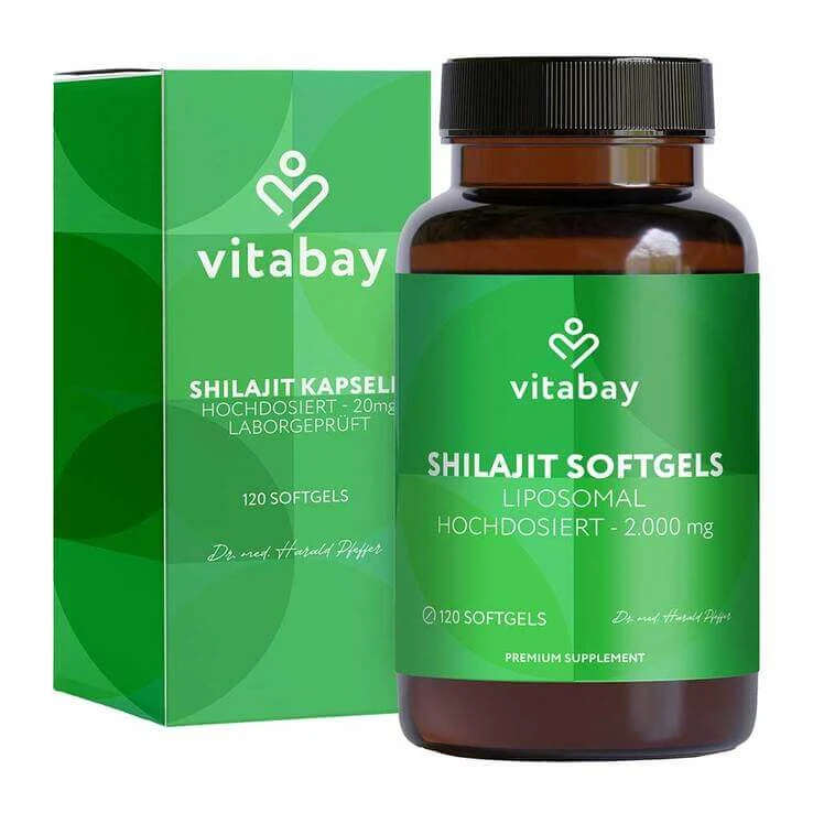 Liposomales Mumijo Shilajit 1000mg hochdosierste Weichkapseln, 120 St Weichkapseln