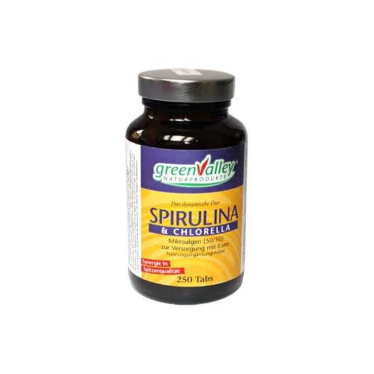 Spirulina + Chlorella Earthrise Tabletten, 250 St Tabletten