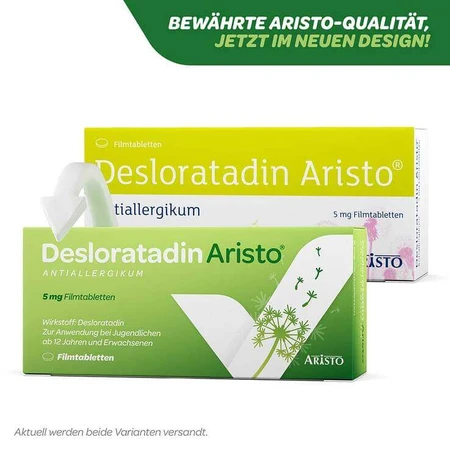 Desloratadine Aristo Antiallergic 5 mg filmomhulde tabletten, 50 filmomhulde tabletten