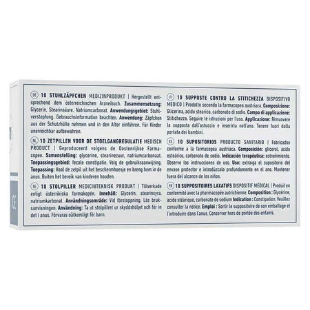 Supozitoare cu glicerină Rösch 1 g împotriva constipației, 100 de supozitoare