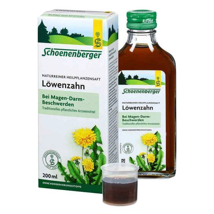 Löwenzahn Saft Schoenenberger HPS, 200 ml Saft