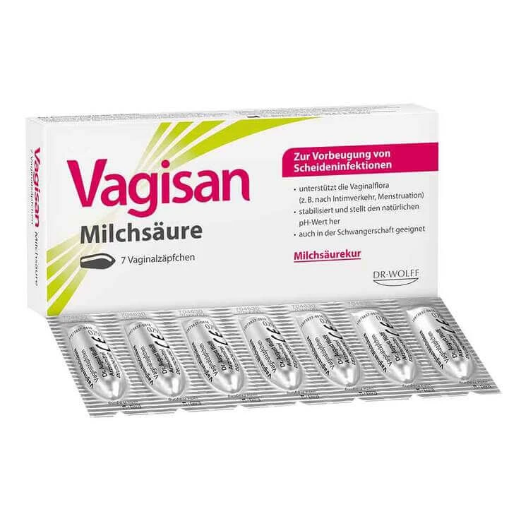 Vagisan Milchsäure Vaginalzäpfchen, 7 St Vaginalsuppositorien