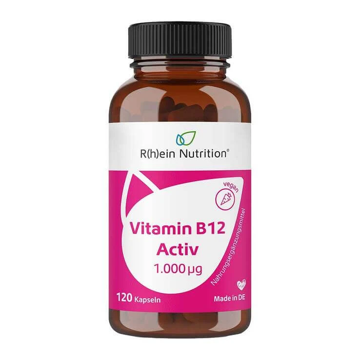 Vitamin B12 Activ 1000 µg hochdosiert + vegan Kapseln , 120 St Kapseln